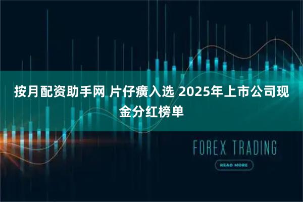 按月配资助手网 片仔癀入选 2025年上市公司现金分红榜单